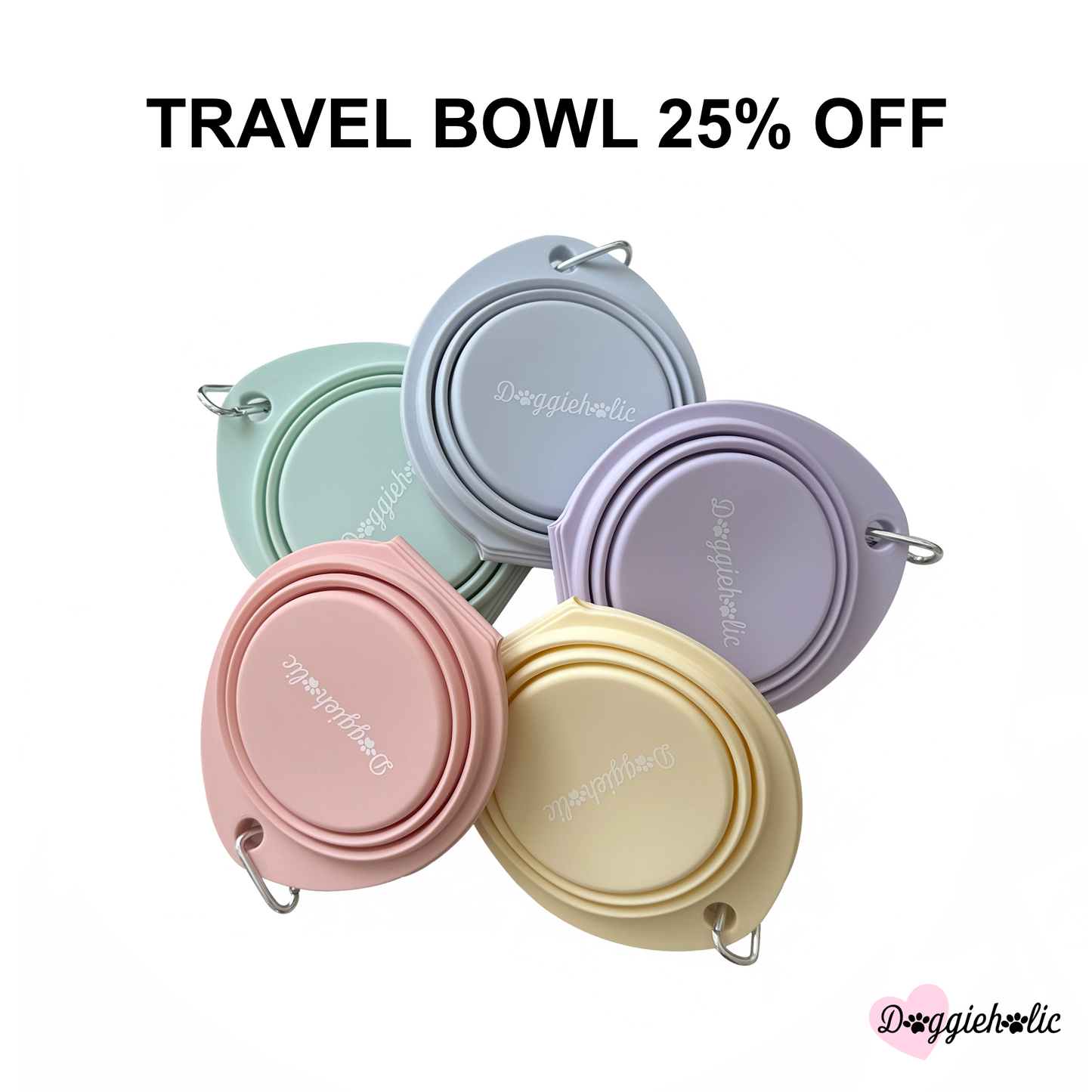 [2 for $23.80] Travel Bowl (Double)